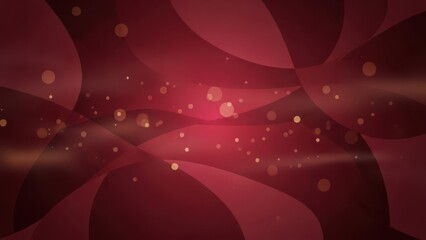 Elegant abstract background featuring shimmering golden bokeh lights and flowing crimson red curves, creating a sophisticated and festive atmosphere for celebratory designs.