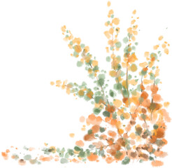 autumn fall season red leaves watercolour background