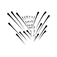 Firework Icon.Firecracker for Anniversary, New Year, Celebrate, Festival. Contains icons of firecracker, sparkler, salute, petard, firework box and more.