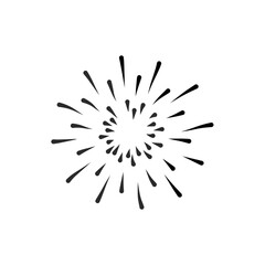 Obraz premium Firework Icon.Firecracker for Anniversary, New Year, Celebrate, Festival. Contains icons of firecracker, sparkler, salute, petard, firework box and more.