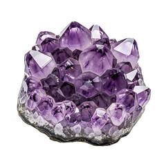 Purple Amethyst Geode Cluster with Sharp Crystals mineral