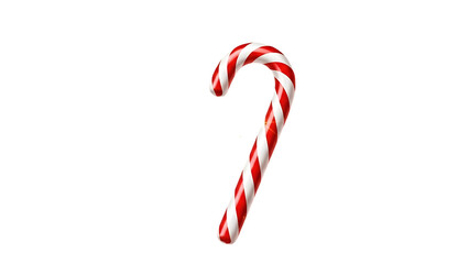 Red and white striped candy cane on black background 1