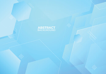  Hexagonal background design, abstract background, gradient blue background template. minimalist background design