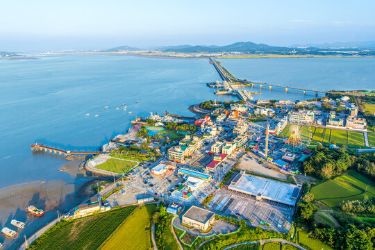 충남 당진시 삽교호관광지의 풍경