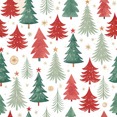 Fototapeta premium Seamless Christmas pattern, snowflake design, holiday pattern