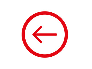 Left arrow button icon