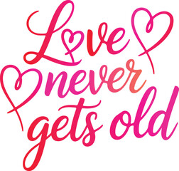 A simple typography of happy Valentine's Day.