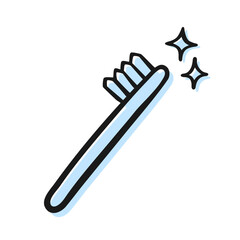 Hand-Drawn Toothbrush Icon