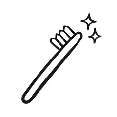 Hand-Drawn Toothbrush Icon