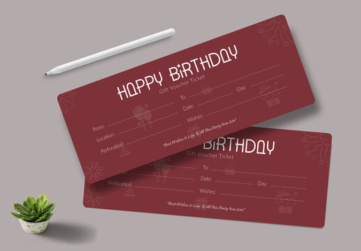 Event Ticket Design Template