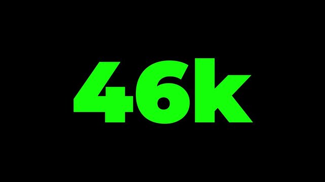 55,000 subscribers social media Quick count of subscribers 55k Facebook subscribers red bokeh celebrating, celebration, cheerful, community, motion view with Alpha channel