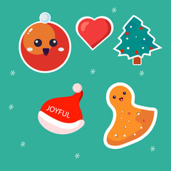 Christmas icon set element collection
