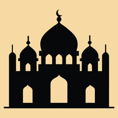 taj mahal vector illustration