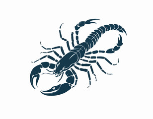 Obraz premium scorpion in illustration in brush stroke painting