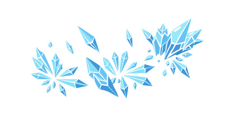 Blue crystal shards