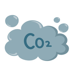 Illustration of carbon dioxide pollution