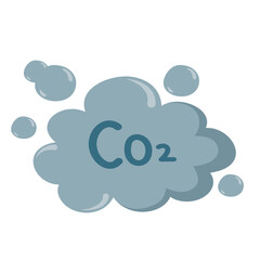 Illustration of carbon dioxide pollution