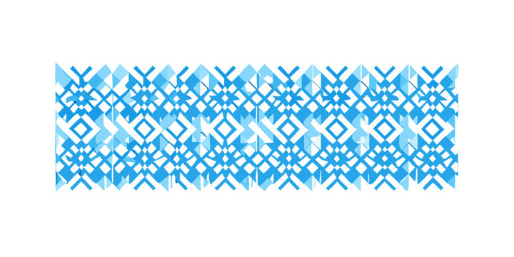 Geometric pattern in light blue