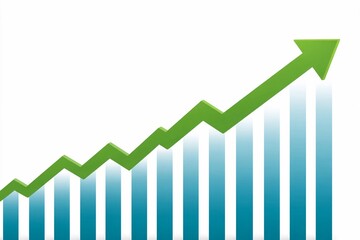 Graph shows upward trend in data over time