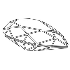 diamond on white background