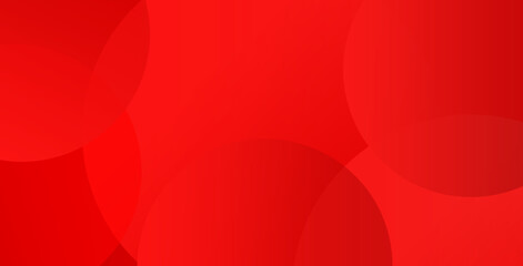 Obraz premium Red abstract circle background with dynamic geometric shapes creating modern vibrant design.