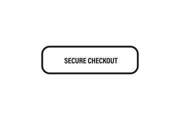 Print Button, web  template, secure check out, banner label, vector symbol.


