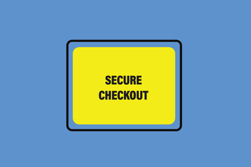 Print Button, web  template, secure check out, banner label, vector symbol.


