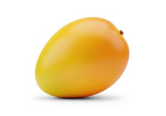 Whole ripe tropical fruit displays a smooth, gradient yellow and orange skin tone on a white background.