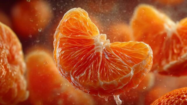 Fresh orange slices burst with flavor in a vibrant display of citrus goodness