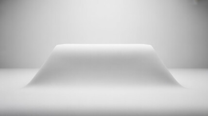 Minimalist Podium in Studio: A modern, minimalist podium sits in a simple studio setting, illuminated by soft lighting. It creates a sense of elegance and sophistication.