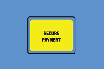 Print Button, web template, secure payment, banner label, vector symbol.


