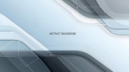 Modern Minimal Corporate Abstract Background with Soft Blue Geometric Layers and Futuristic Lines