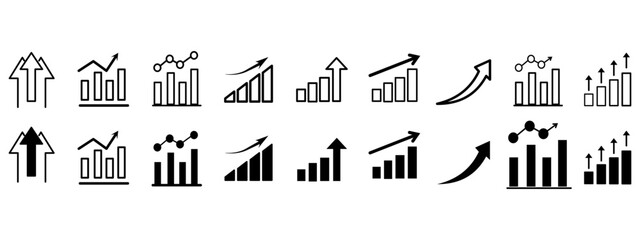 Growth business strategy..Transparent stock market chart investment trading graph growth.Trade business analytics graph and financial chart.