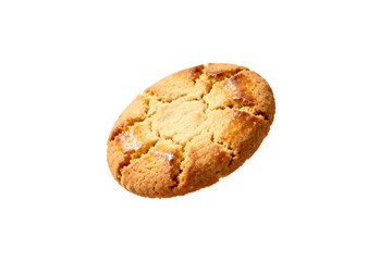 [Transparent Background PNG]A freshly baked, round, and golden brown cookie