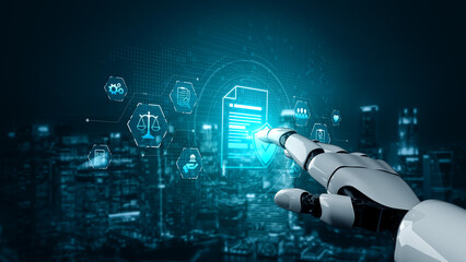 AI ensures compliance with automated policy checks, smart regulation systems, and intelligent...