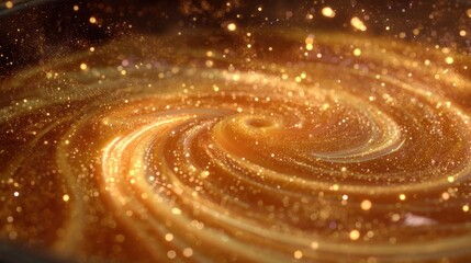 Stunning swirling galaxy background filled with glowing stars and cosmic dust creating an ethereal celestial scene