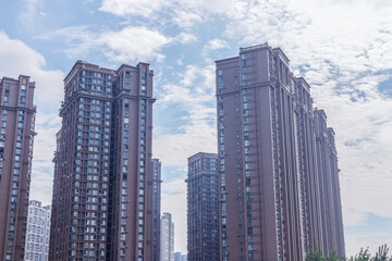 Obraz premium High-rise apartment buildings in Chengdu, Sichuan Province, China