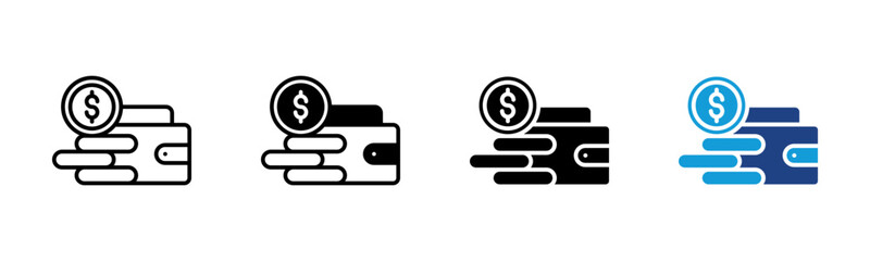 Finance icon set multiple style collection