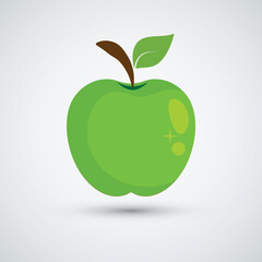Green apple icon vector design illustration