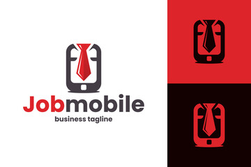 job mobile logo vector