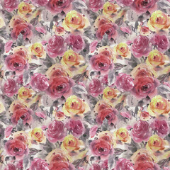 Seamless Colorful tie dye shibori print. Seamless hand drawn batik pattern.Rug textured background. Modern batik wallpaper tile. Watercolor pattern for fabric, clothes, wallpaper. Ethnic design.
