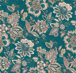 Seamless Colorful tie dye shibori print. Seamless hand drawn batik pattern.Rug textured background. Modern batik wallpaper tile. Watercolor pattern for fabric, clothes, wallpaper. Ethnic design.
