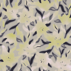 Seamless Colorful tie dye shibori print. Seamless hand drawn batik pattern.Rug textured background. Modern batik wallpaper tile. Watercolor pattern for fabric, clothes, wallpaper. Ethnic design.
