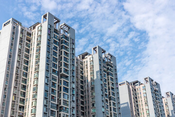 Fototapeta premium High-rise apartment buildings in Chengdu, Sichuan Province, China