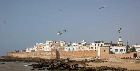 Fototapeta premium Morocco - Essaouira (Mogador) - UNESCO World Heritage - Boundary walls and ancient Kasbah
