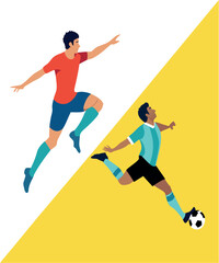 football player silhouette vector art illustration