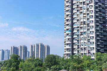 High-rise apartment buildings in Wuhou District, Chengdu, China © ZCFei