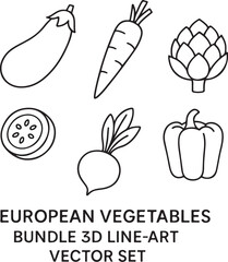 European Vegetables Bundle.eps