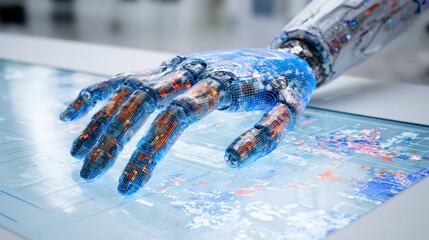 Robotic Hand Over Digital Map