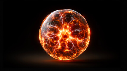 脈動するオレンジ色のコア